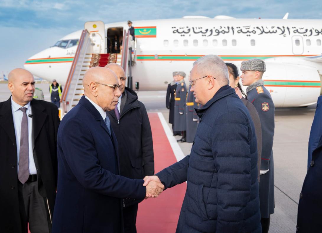 الرئيس غزواني يصل موسكو للمشاركة في قمة روسيا - إفريقيا