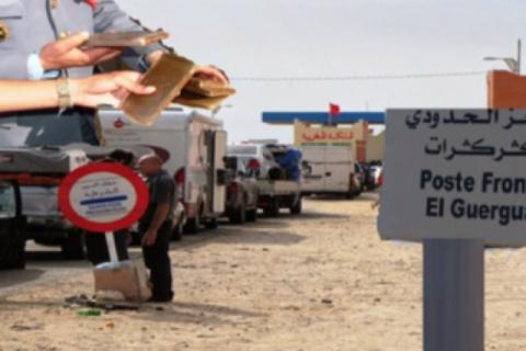 الجمارك المغربية توقف حافلة موريتانية بداخلها 8300 هاتف مهرب بالمعبر الحدودي الكركرات
