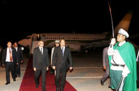 رئيس الجمهورية: يصل نواكشوط