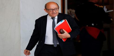 وزير الخارجية الفرنسي يبحث أزمة قطر(تفاصيل)