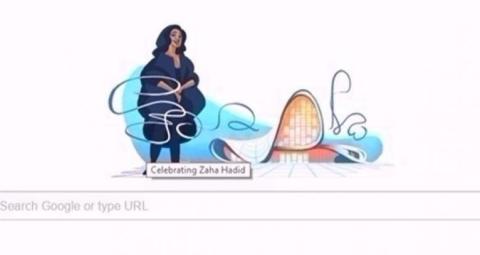 محرك البحث غوغل يحتفل بالمعمارية العراقية زها حديد اليوم الأربعاء