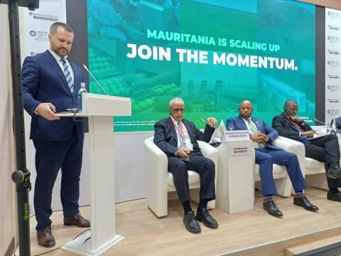 وزير الاقتصاد يروّج لفرص الاستثمار في موريتانيا بمنتدى سانت بطرسبورغ