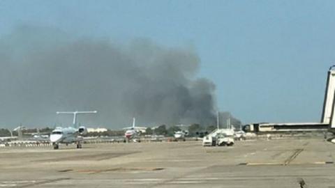 حريق ضخم يندلع في مطار برشلونة "إيل برات" (تفاصيل)